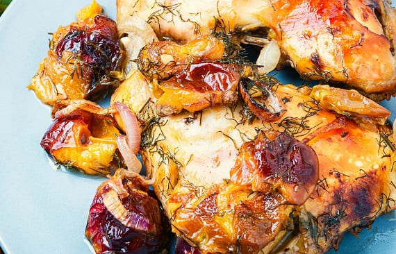 Catalan Chicken with Prunes (Pollo a la Catalana)